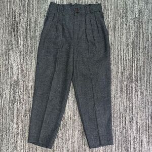 Fundamental Things Petites Women’s 4‎ Vintage Pleated Pants Black White Trousers